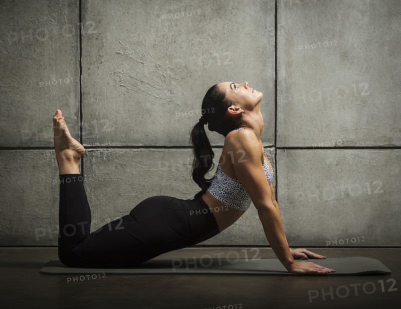 Woman doing yoga pose
