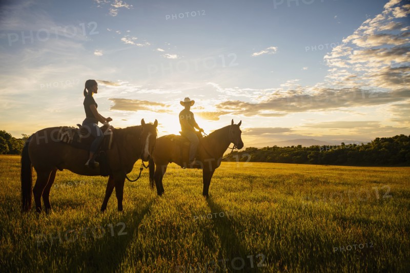USA, Utah, Salem, Father and daughter