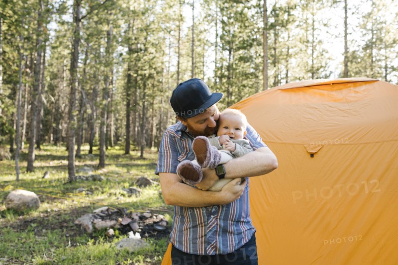 Father with baby boy