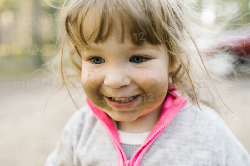 Close-up of smiling girl