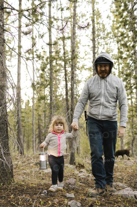 Father with daughter