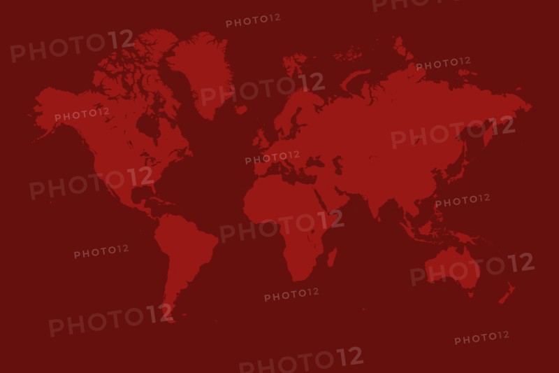Red World map