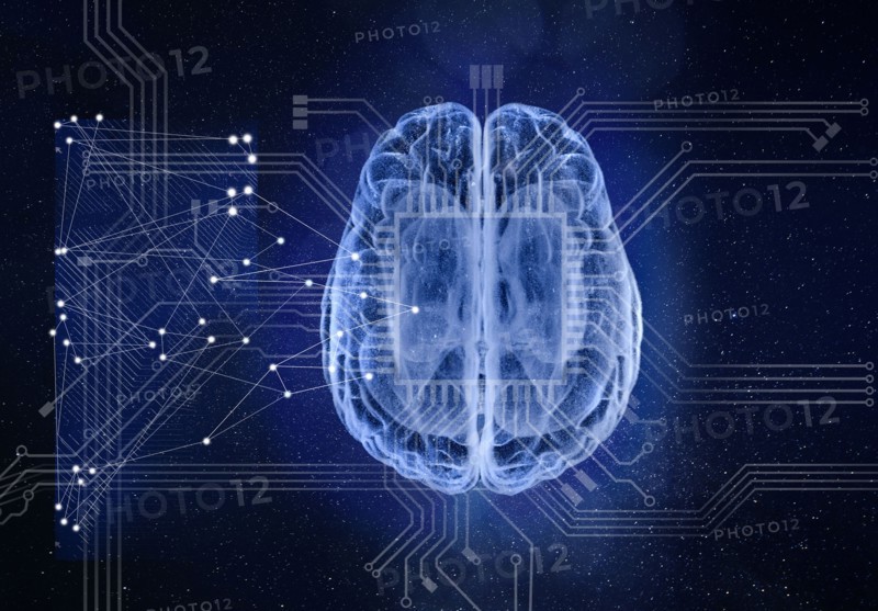 Abstract illustration of human brain