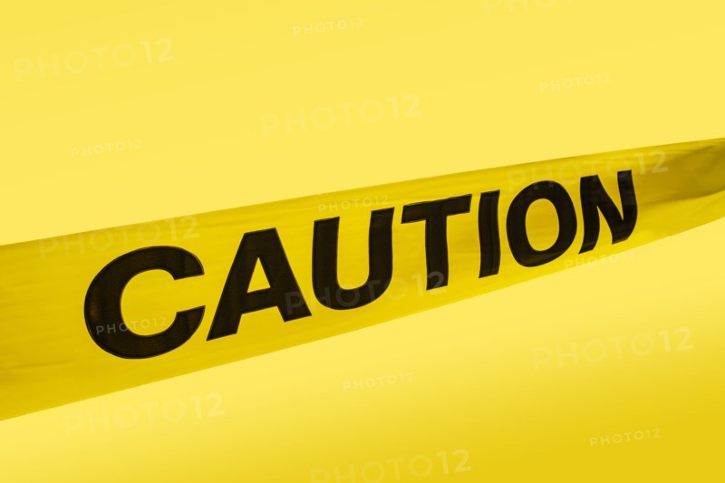 Yellow caution tape