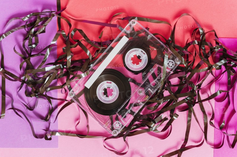 Damaged audio tape