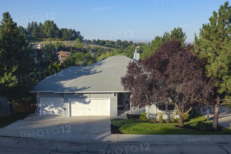 USA, Idaho, Boise, Exterior of single-family home in suburbs