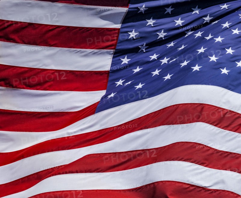 Close-up of American flag