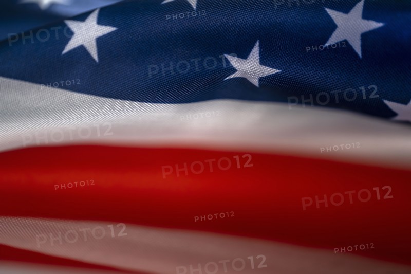 Close-up of American flag