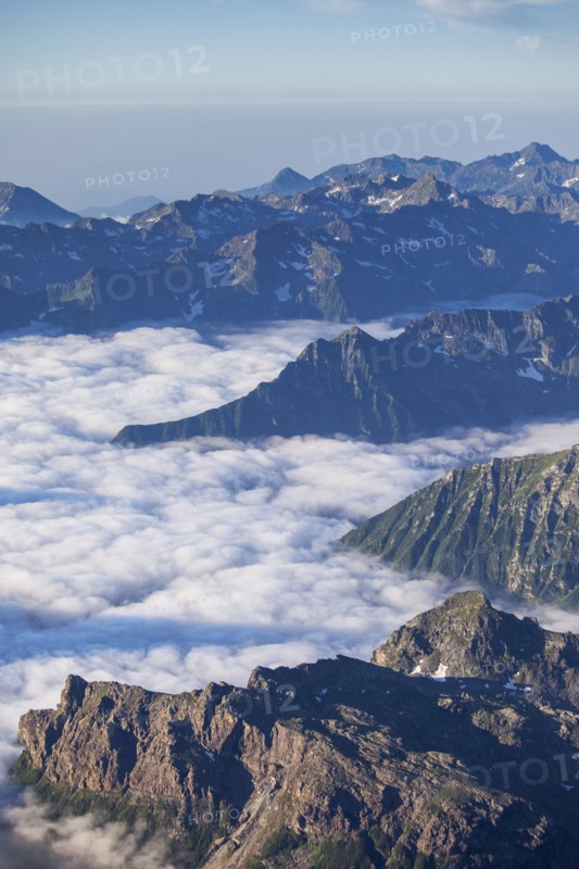 Mountain landscape and clouds