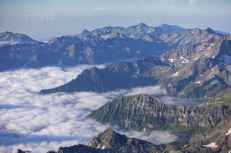 Mountain landscape and clouds