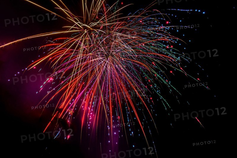Fireworks on night sky