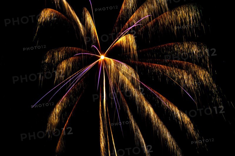 Fireworks on night sky