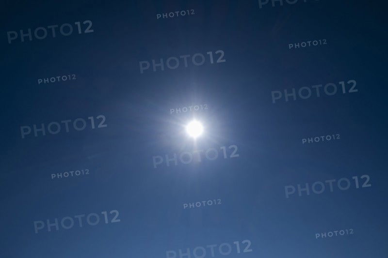 Sun on blue sky