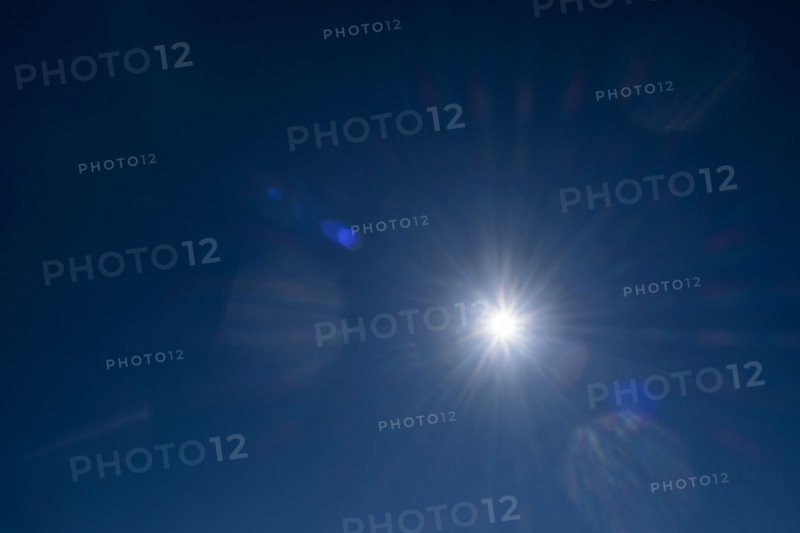 Sun on blue sky