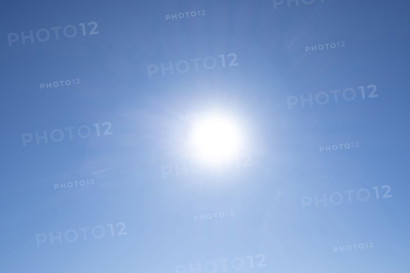 Sun on blue sky