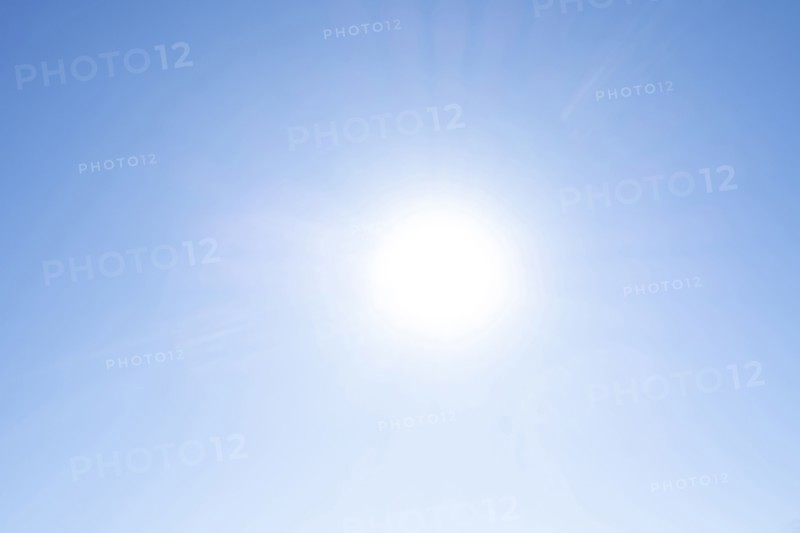 Sun on blue sky