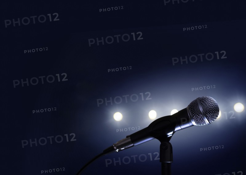 Microphone and stage lights