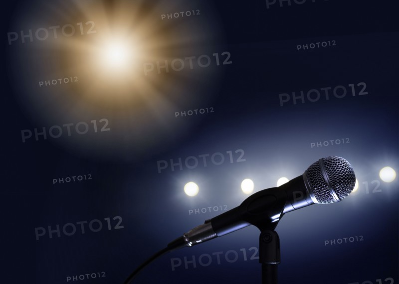 Microphone and stage lights
