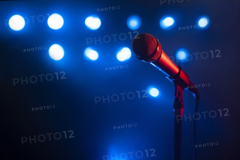 Microphone and stage lights