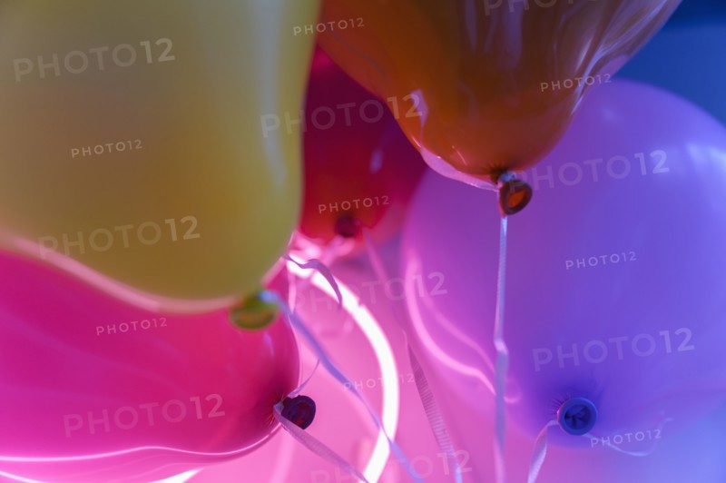 Bunch of colorful balloons