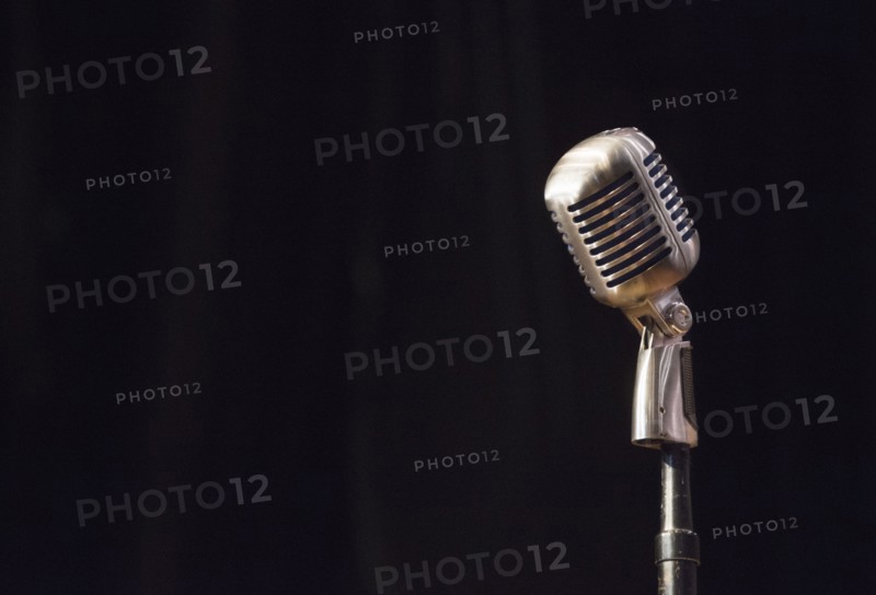 Vintage stage microphone