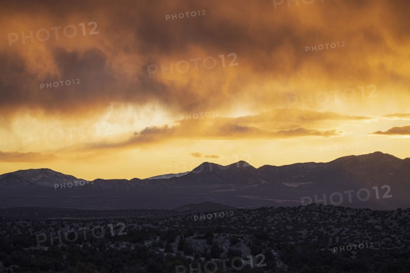 Sunset over Galisteo Basin Preserve