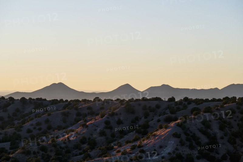 Evening sky over Galisteo Basin Preserve