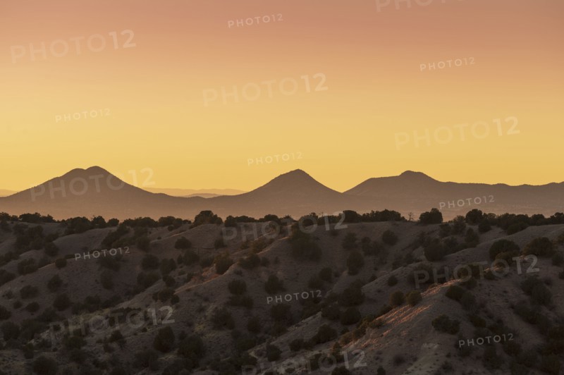 Evening sky over Galisteo Basin Preserve