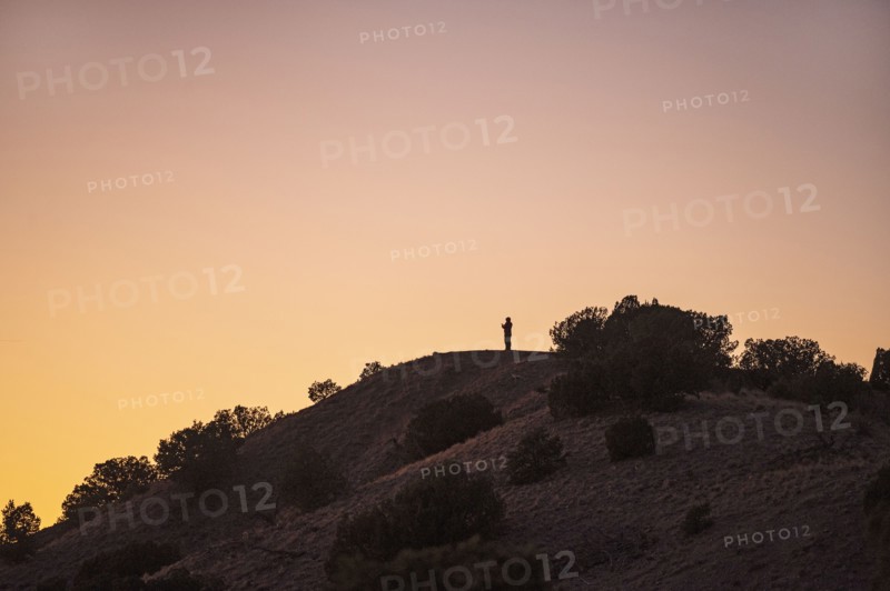 Evening sky over Galisteo Basin Preserve