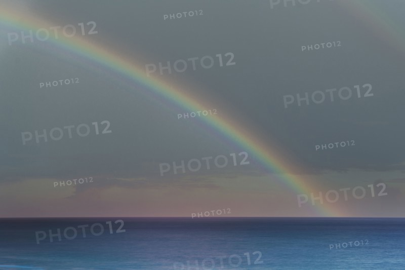 Rainbow over Atlantic Ocean