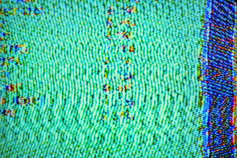 Close-up of television static
