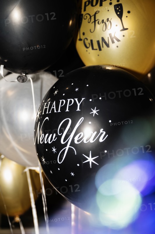 Happy New Year balloons