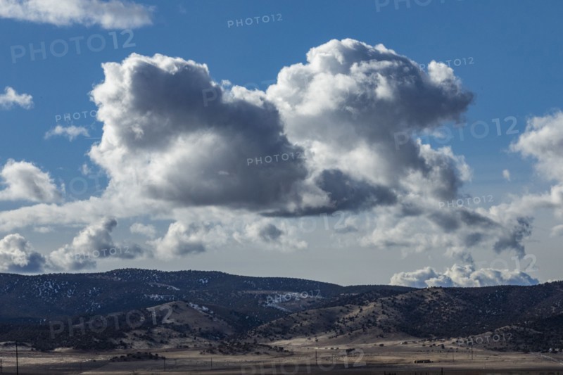 Clouds over landscape