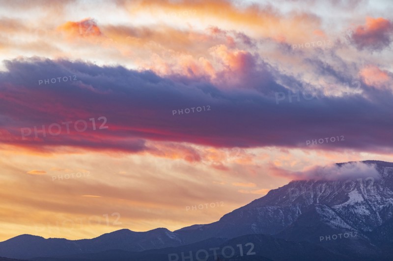 Clouds at sunset in Zion National Park