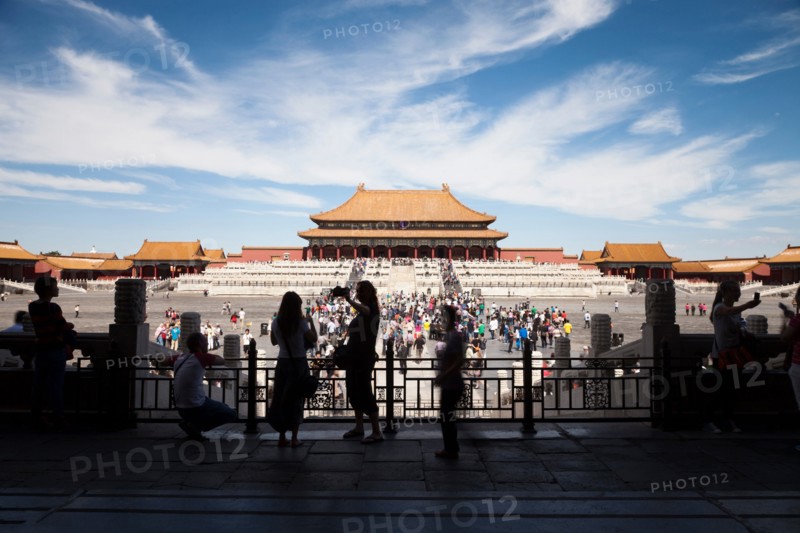 Tourists in Tiananman Square
