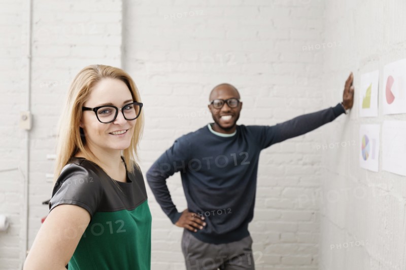 Portrait of young designers in office