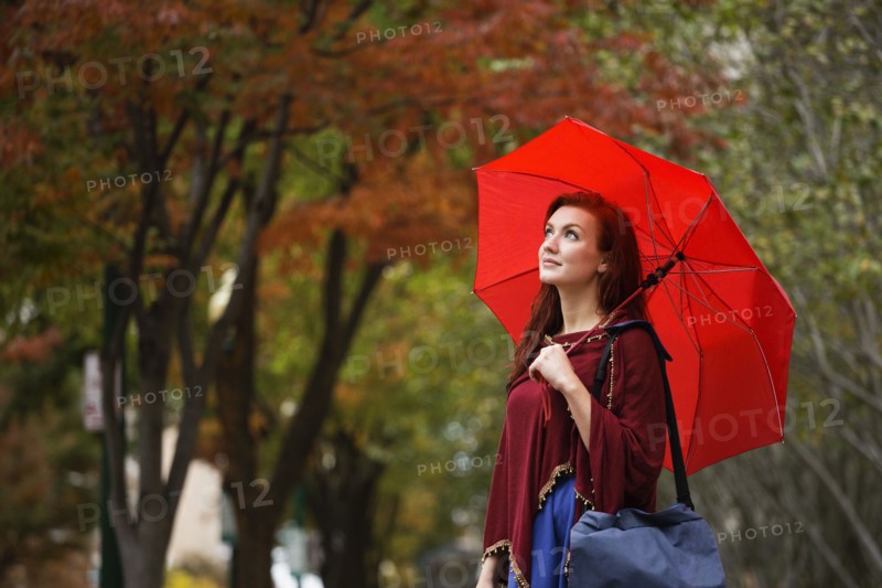 Young woman with red hair