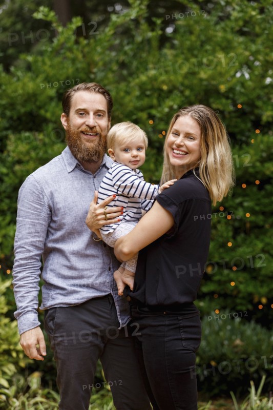 Portrait of young family