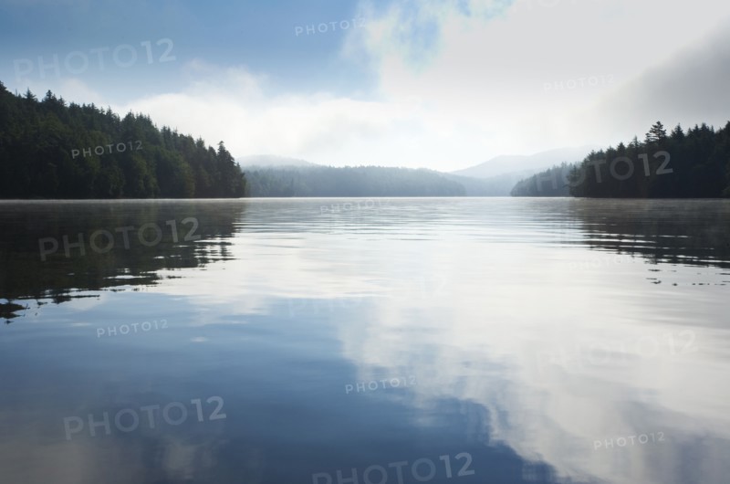 Clouds reflected in Saginaw Bay on Upper Saranac Lake