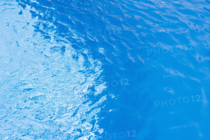 High angle view of blue water in swimming pool