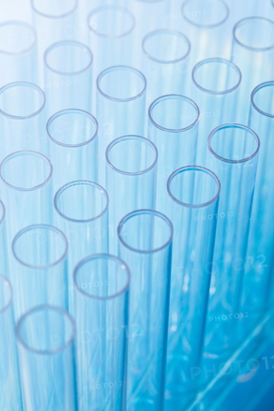 Close-up of test tubes