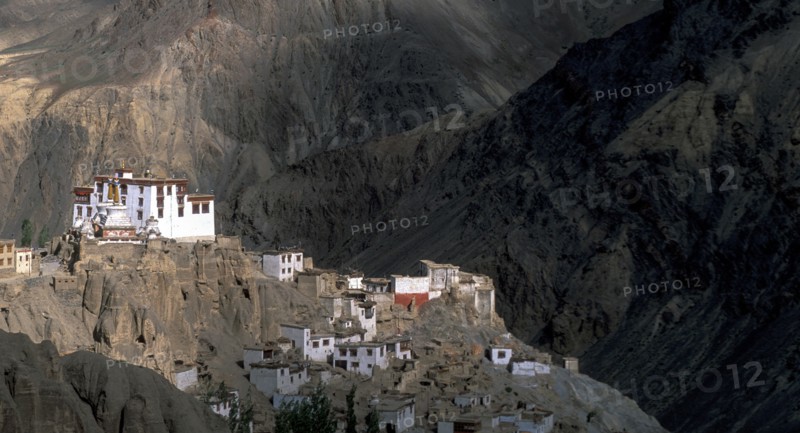 Buddhist Lamayuru Monastery in Himalayas