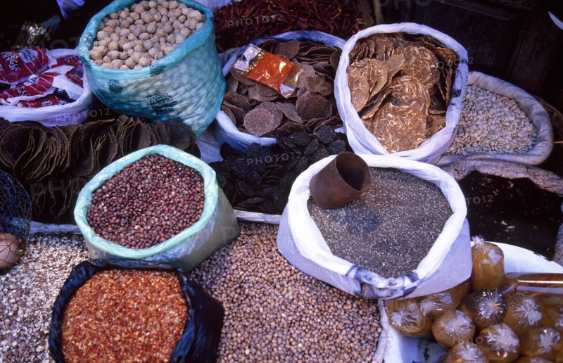Spices in traditional market