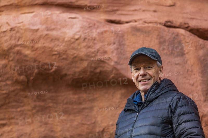 Portrait of senior man hiking in Grand Staircase-Escalante National Monument