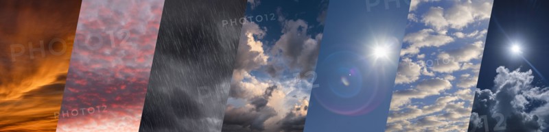 Sky in various weather