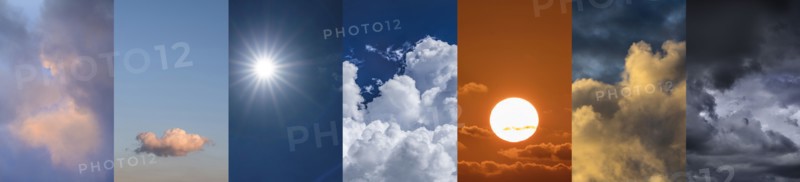 Sky in various weather