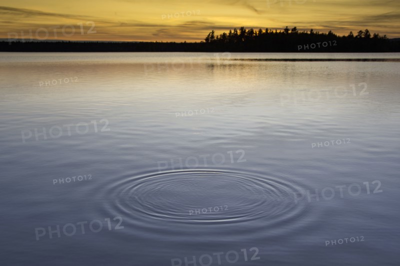 Usa, Maine, Cooper, Sunset at Cathance Lake