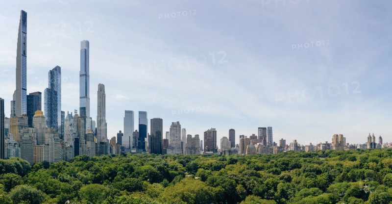 Usa, New York, New York City, Public park in financial district