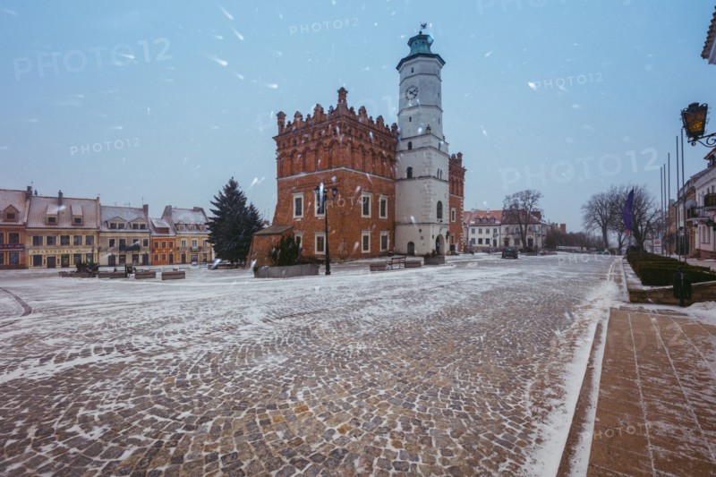 Town hall in town square