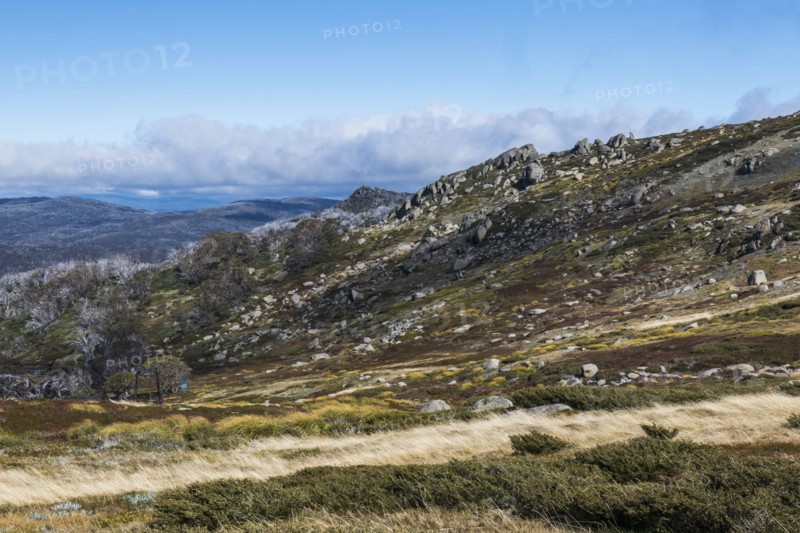 Australia, New South Wales, Landscape with mountains in Kosciuszko National Park